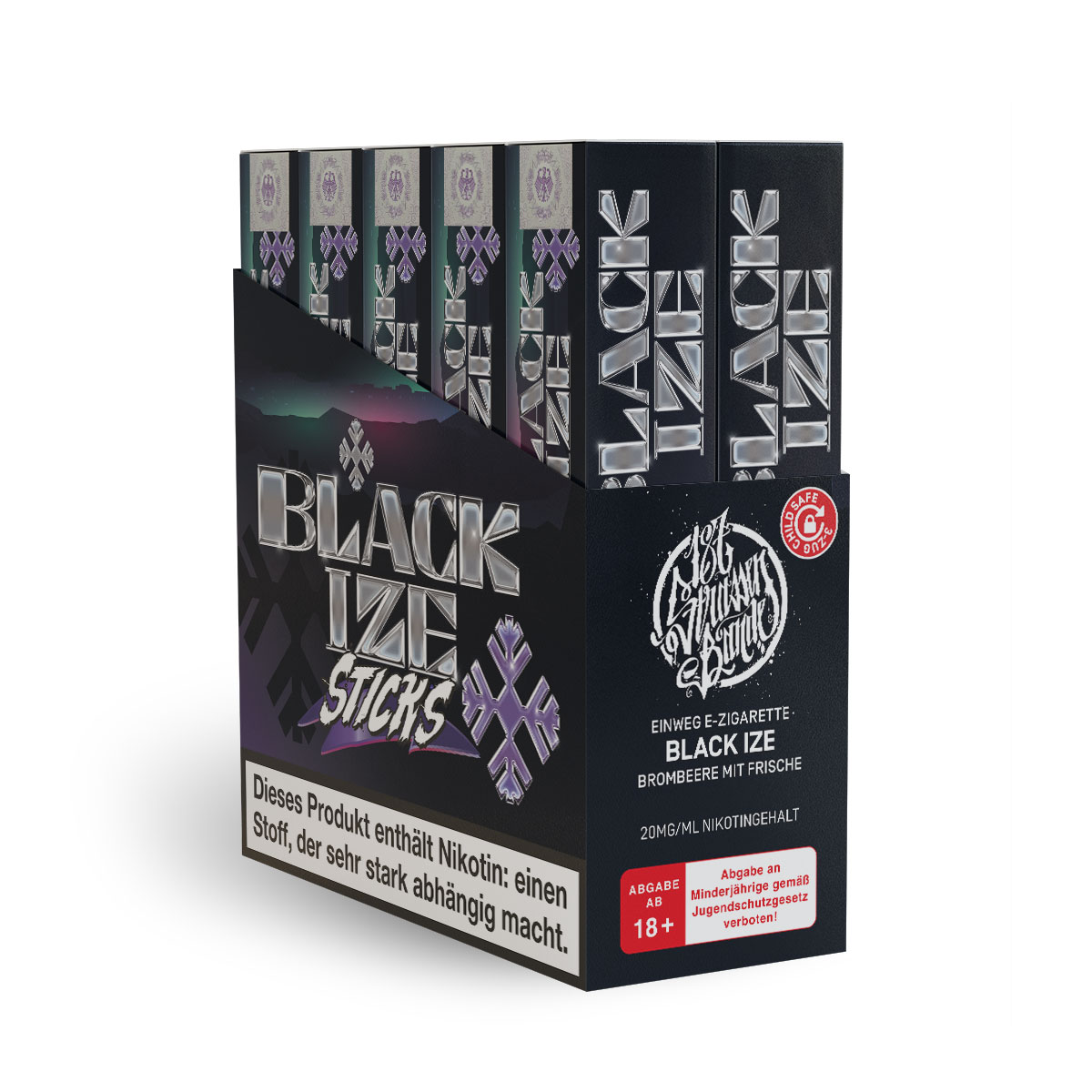 187 Sticks Black Ize 20mg/ml (Steuerware)