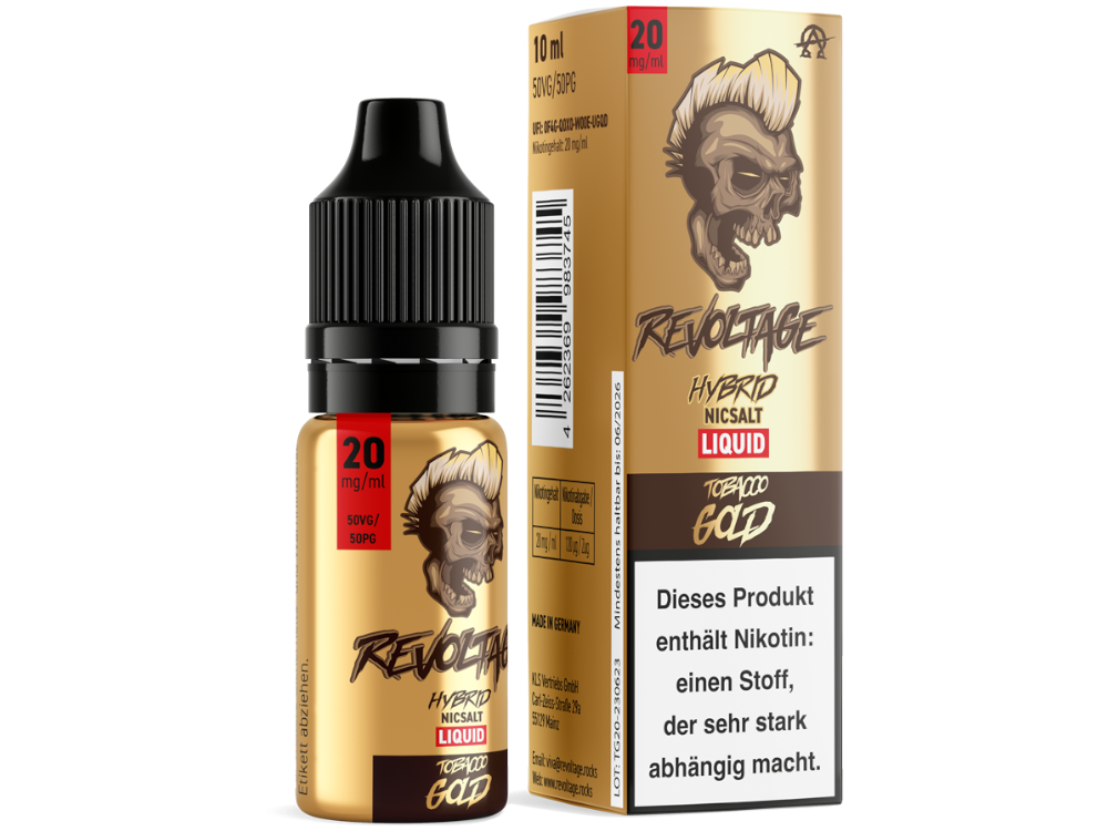 Revoltage Liquid Tobacco Gold 20 mg/ml