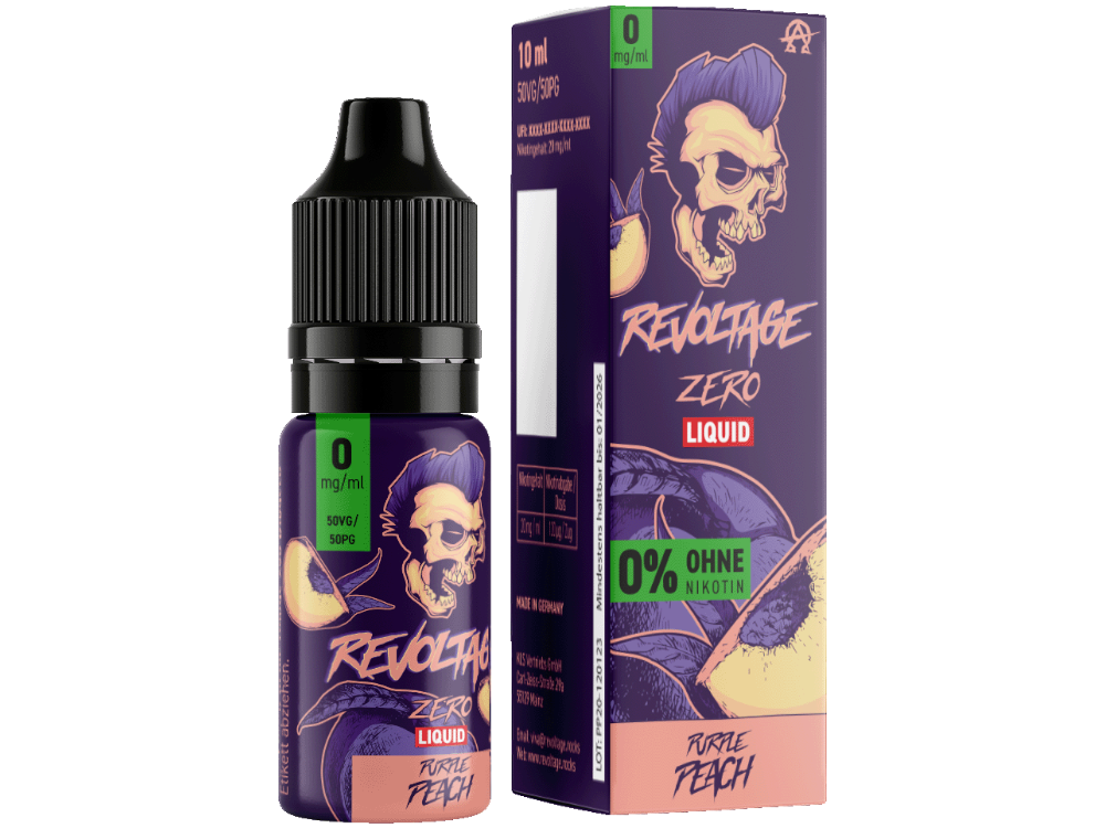 Revoltage Liquid Purple Peach 0 mg/ml