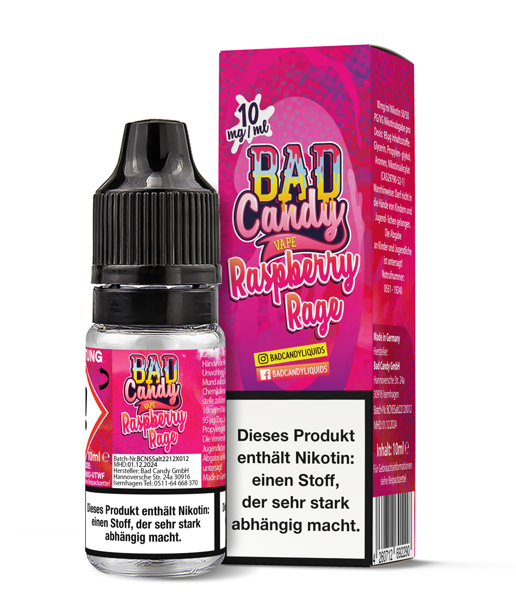 Bad Candy Raspberry Rage 10mg/ml Nikotinsalz