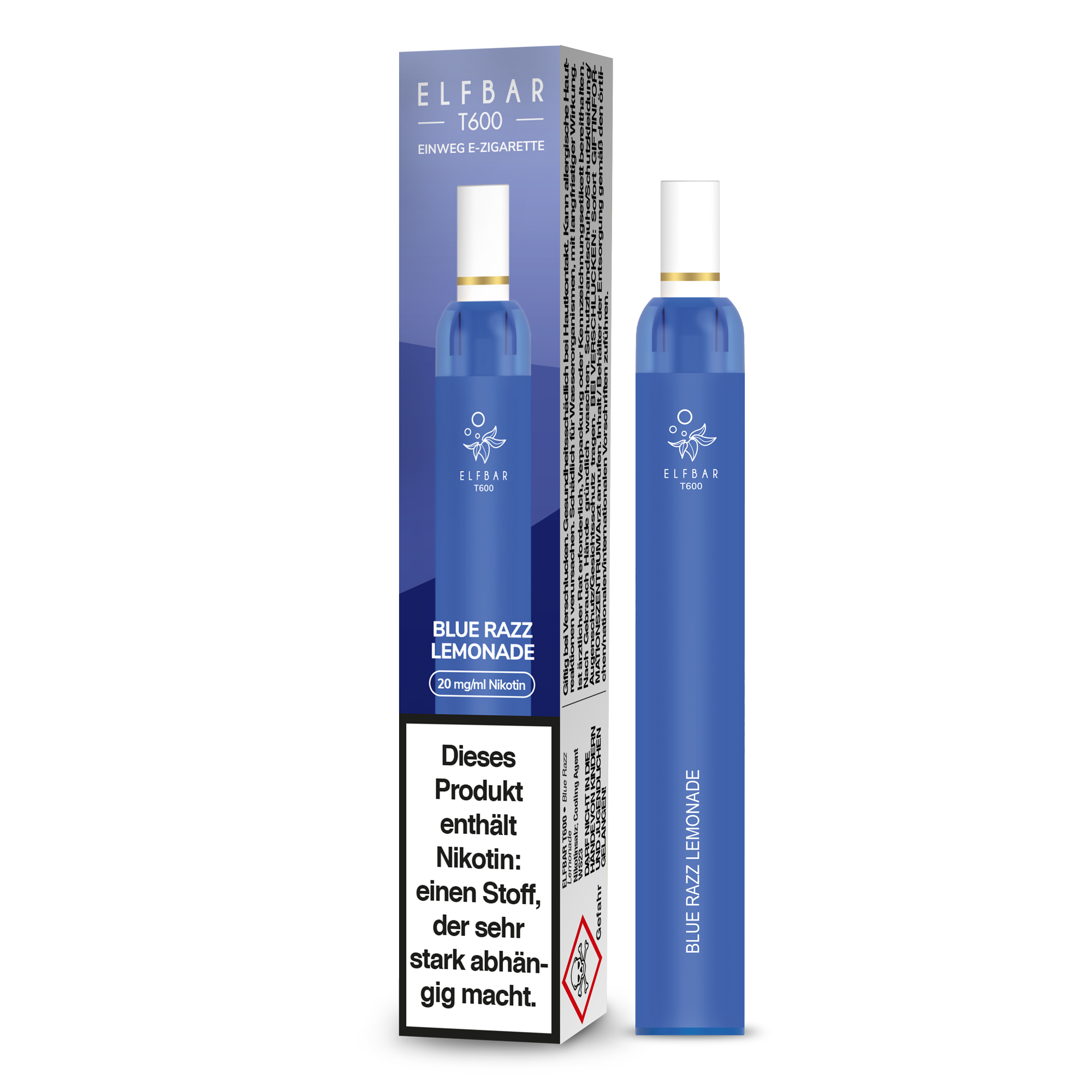 Elf Bar T600 Einweg E-Zigarette - Blue Razz Lemonade 20 mg/ml
